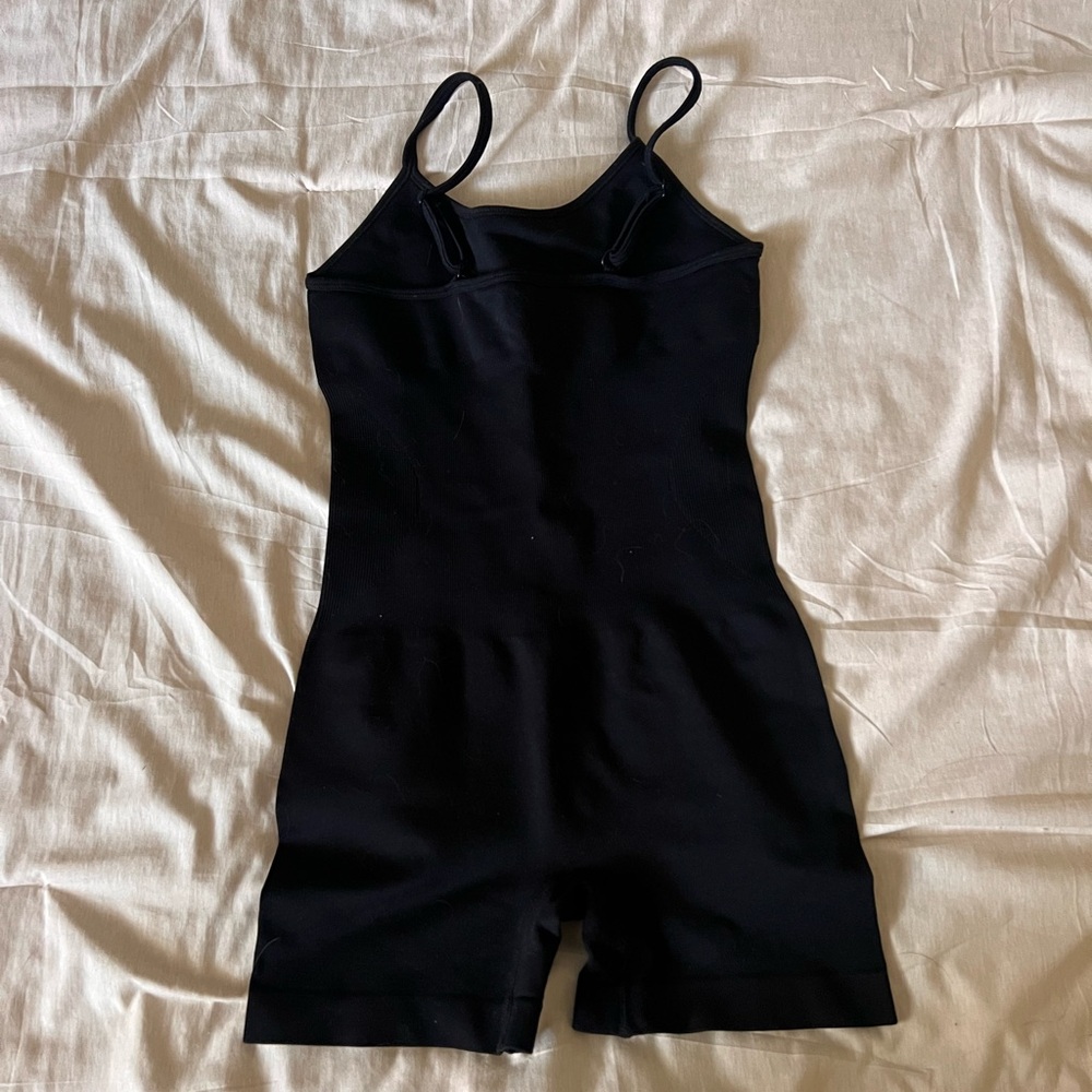 Amazon Black Ribbed Jumpsuit - Picture 3 of 4